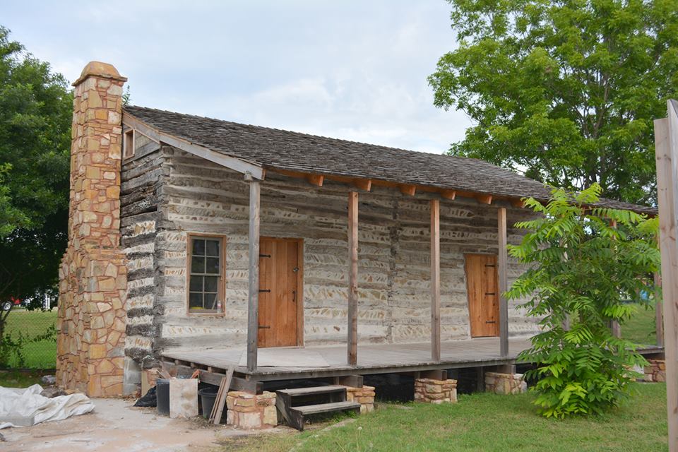 A.L. Brock Log Cabin Renovation Complete, Lockhart, Texas