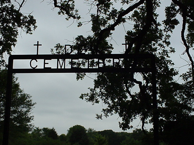 Dew Cemetery Sign