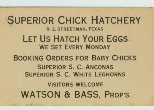 Hatchery Business Card