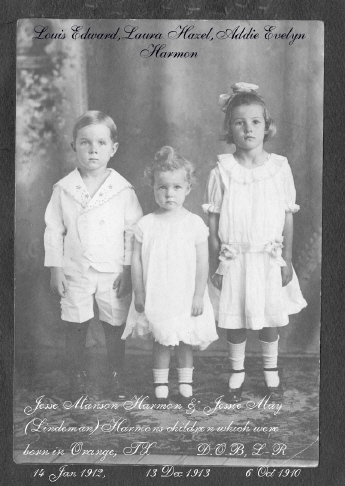 Children of Jesse Harmon of Panola County, Texas
