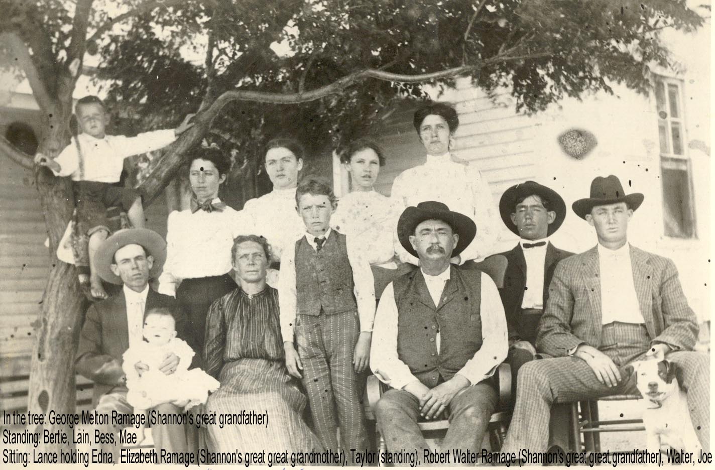 Robert Walter Ramage Family, Panola County, Texas