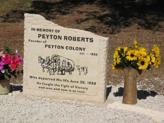 Peyton head stone close up