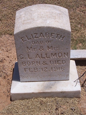 Elizabeth Allmon, Floyd County, Texas