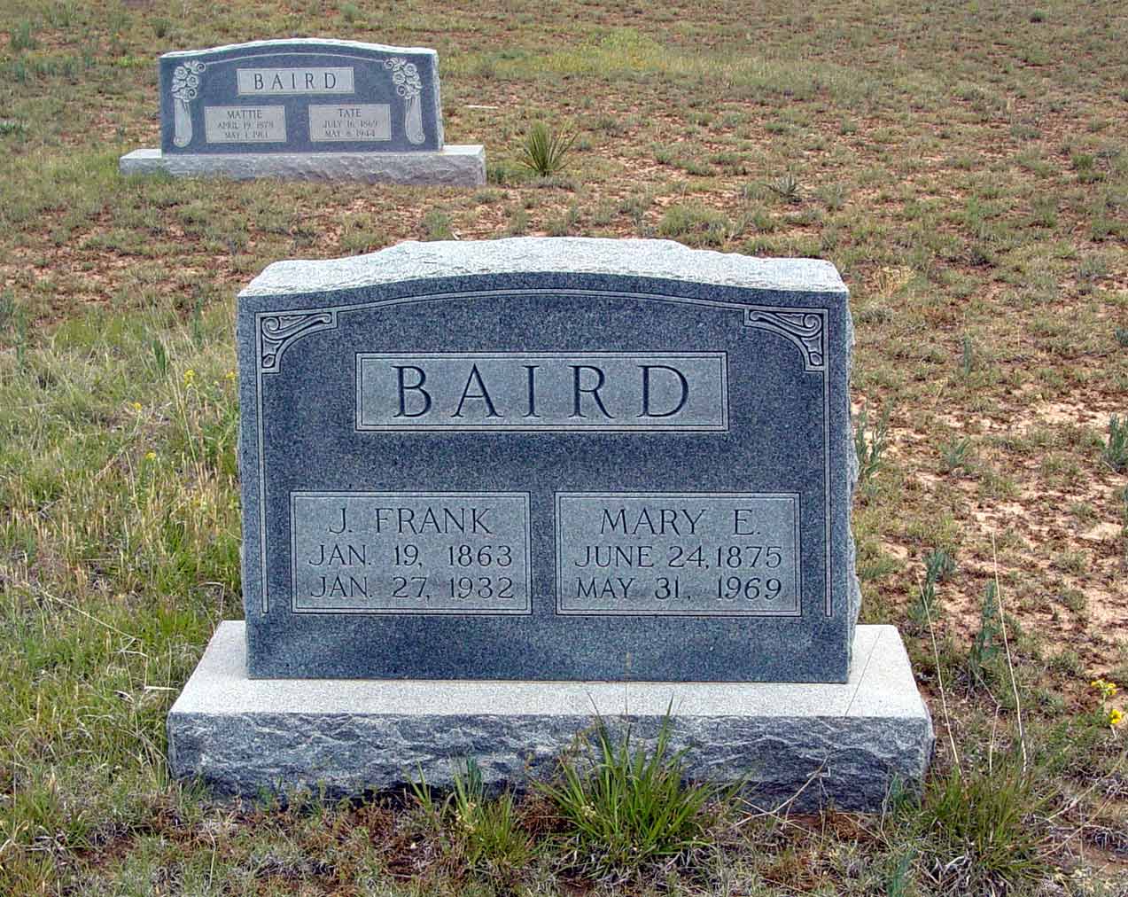 James Franklin "Uncle Frank" Baird, Floyd County, Texas