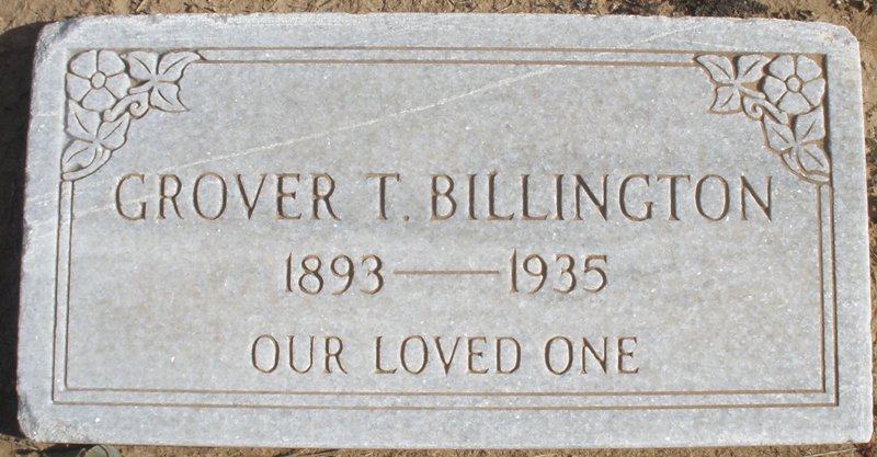 Grover T. Billington, Floyd County, Texas