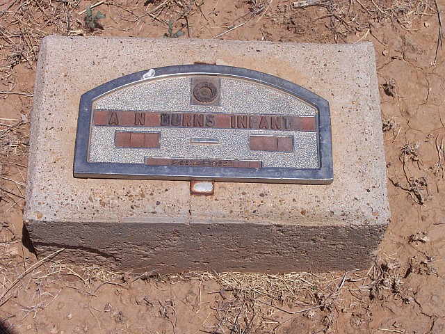 infant Burns, Floyd County, Texas