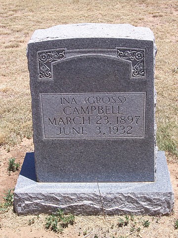 Ina (Gross) Campbell, Floyd County, Texas