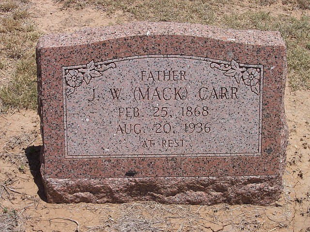 J.W. (Mack) Carr, Floyd County, Texas