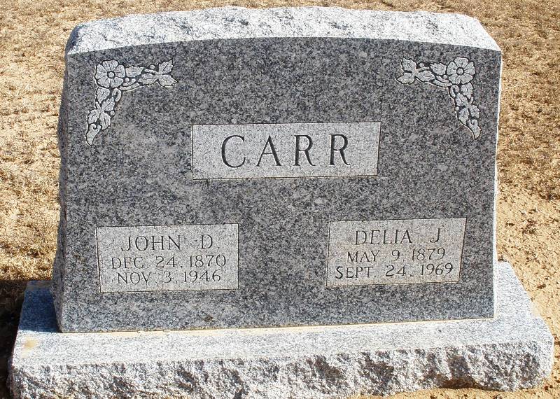 Delia J. Carr, Floyd County, Texas