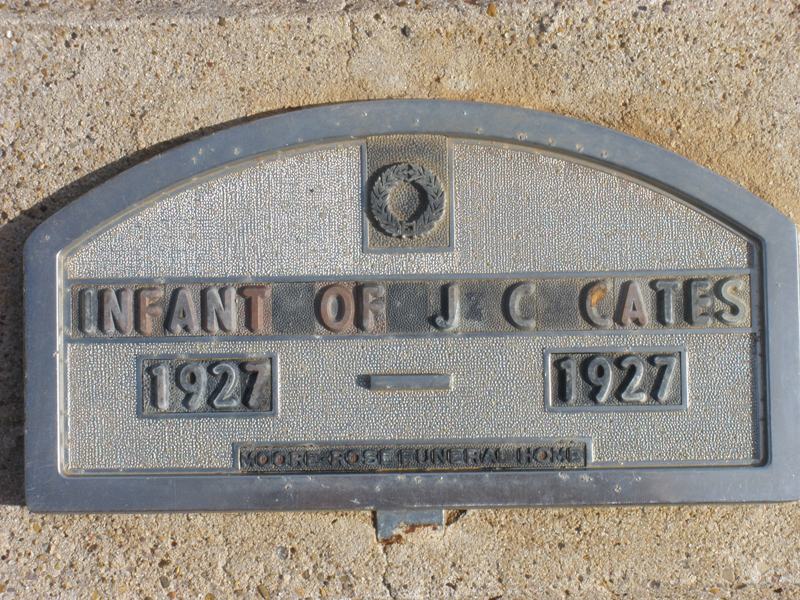 infant Cates, Floyd County, Texas