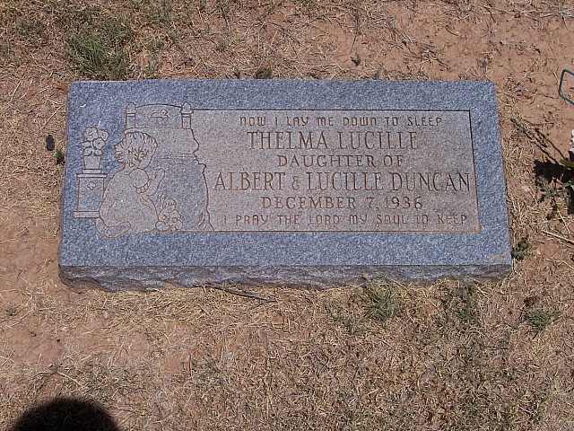 Thelma Lucille Duncan, Floyd County, Texas
