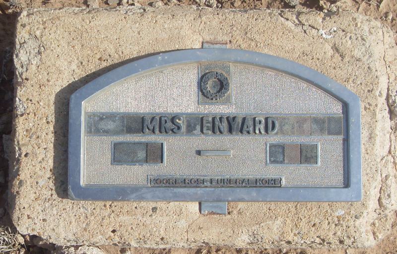 Mrs Enyard, Floyd County, Texas