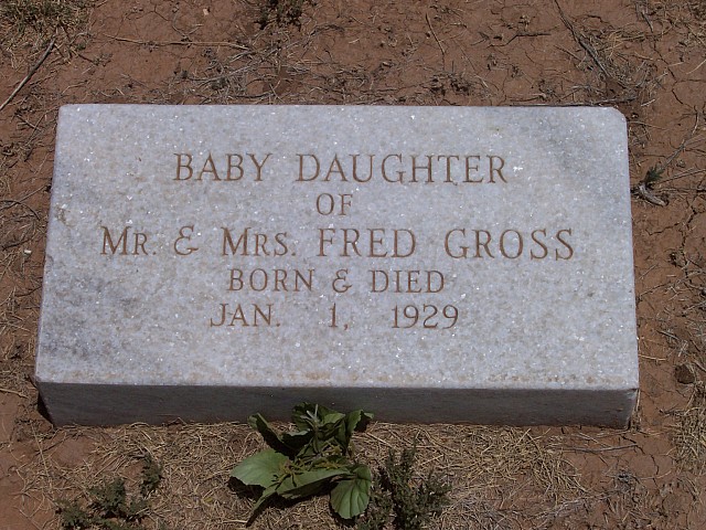 baby girl Gross, Floyd County, Texas