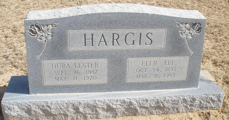 Dura Lester Hargis, Floyd County, Texas