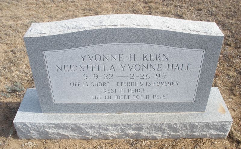 Yvonne H. Kern, Floyd County, Texas
