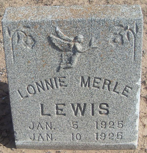 Lonnie Merle Lewis, Floyd County, Texas