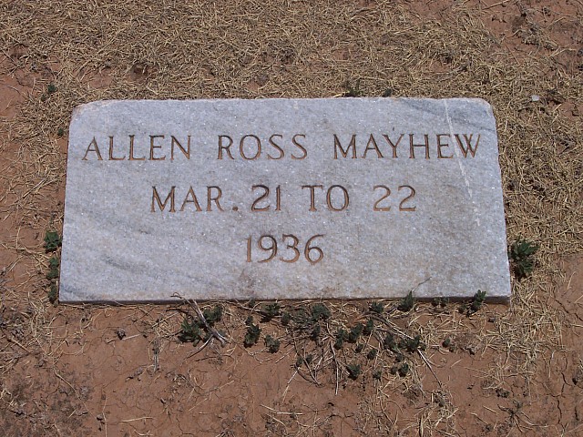 Allen Ross Mayhew, Floyd County, Texas