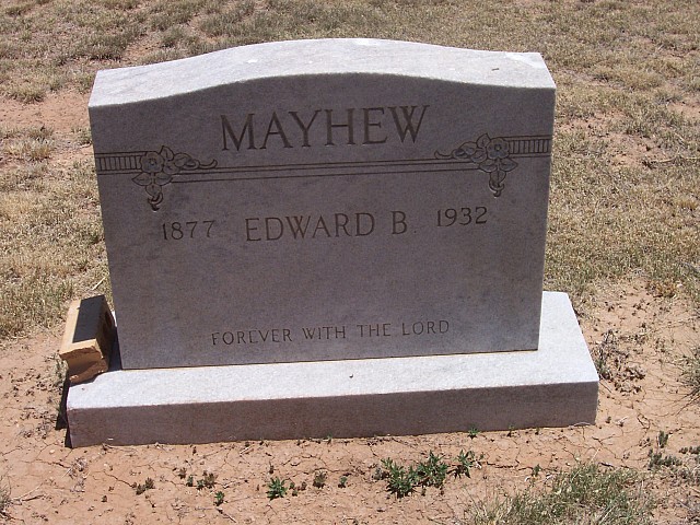Edward B. Mayhew, Floyd County, Texas