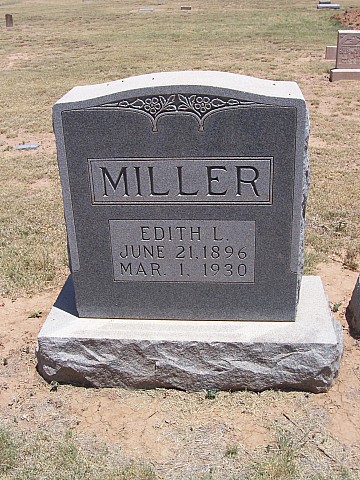 Edith L. Miller, Floyd County, Texas