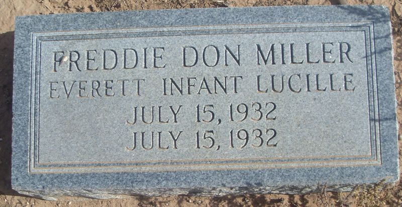 Freddie Don Miller, Floyd County, Texas
