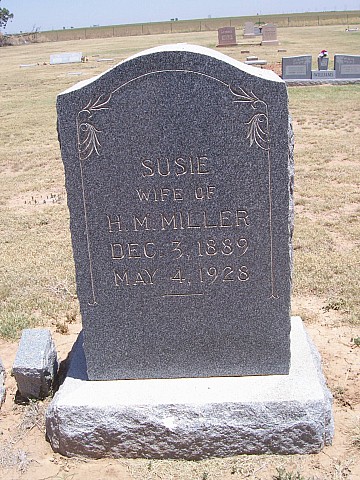 Susie Miller, Floyd County, Texas