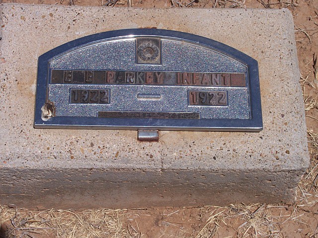 infant Parkey, Floyd County, Texas