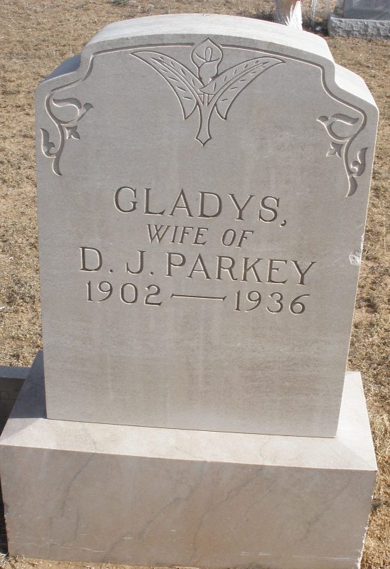 Gladys Patrick Parkey, Floyd County, Texas