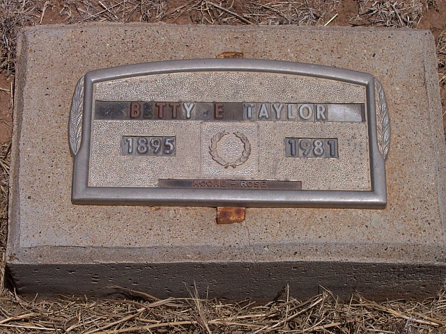 Betty E. Taylor, Floyd County, Texas
