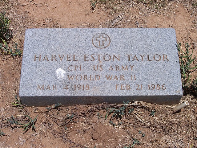 Harvel Eston Taylor, Floyd County, Texas