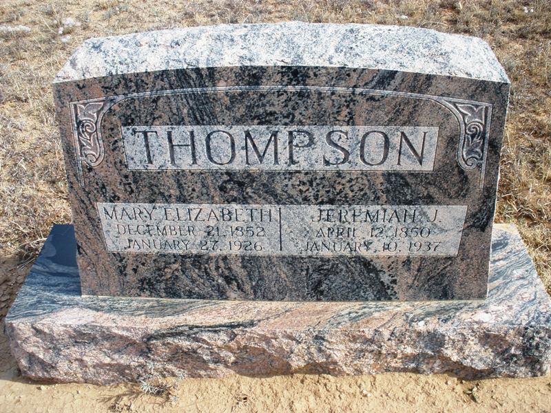 Jeremiah J. Thompson, Floyd County, Texas