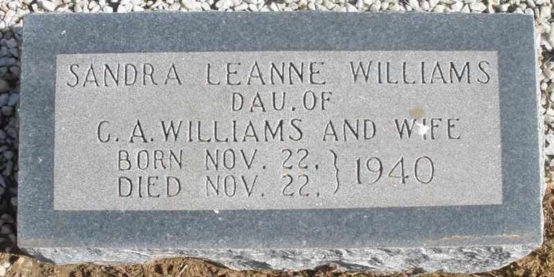 Sandra Leanne Williams, Floyd County, Texas