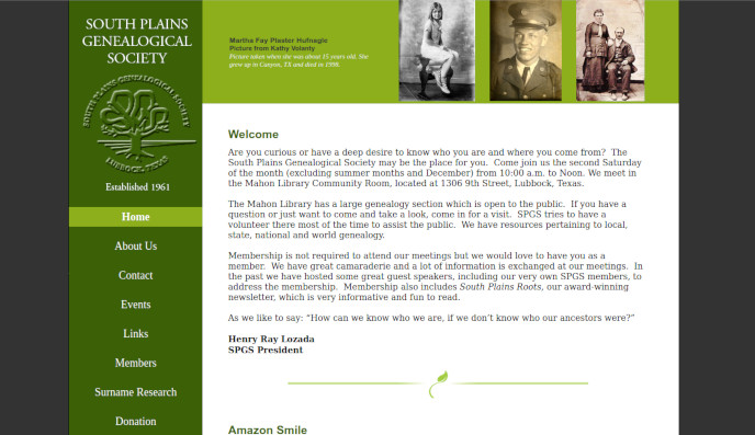 South Plains Genealogical Society