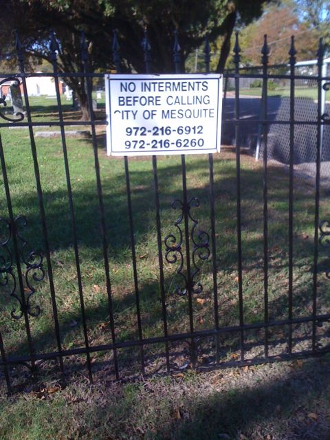 Cemetery Phone numbers